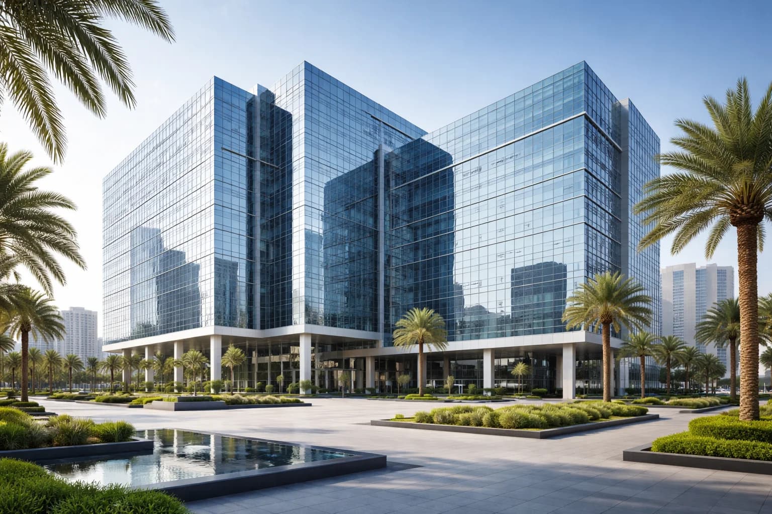 Uae free zone office building