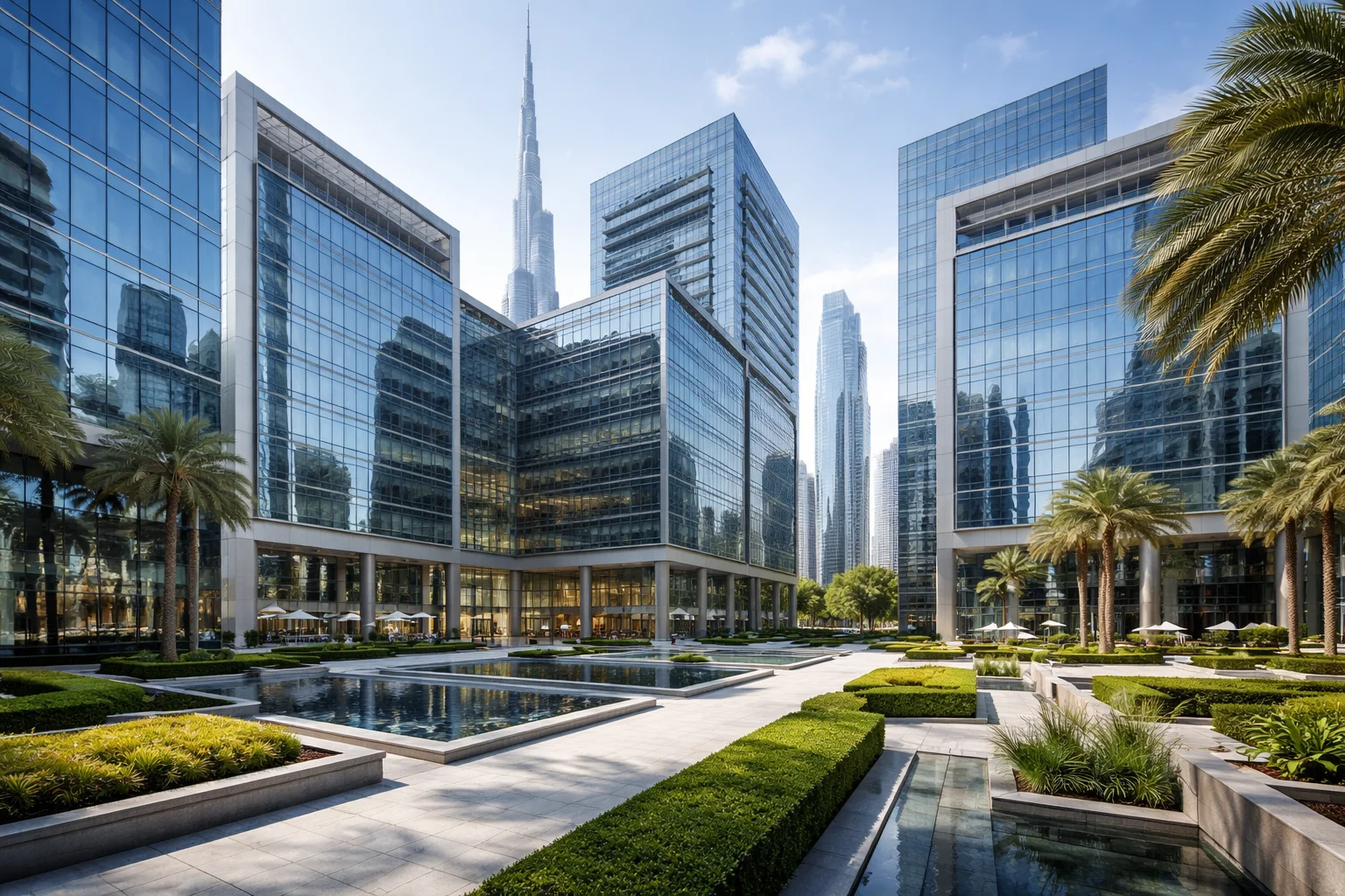 Dubai business license commercial office district